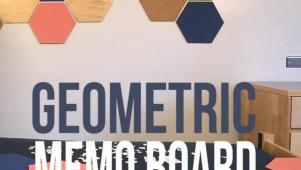 DIY Geometric Memo Board